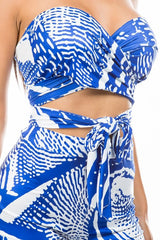 Royal Blue & White Casual Two Piece Pant Set king-general-store-5710.myshopify.com