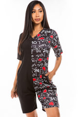 Black LOVE Sexy Romper king-general-store-5710.myshopify.com