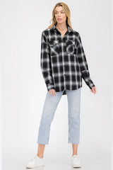 Regular Fit Checker Plaid Flannel Long Sleeve king-general-store-5710.myshopify.com