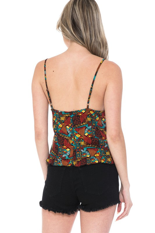 Multi Red Spaghetti Strap Cami Top king-general-store-5710.myshopify.com