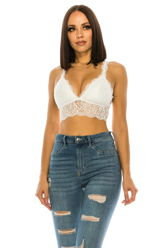 Lace Crop Top Bralette king-general-store-5710.myshopify.com