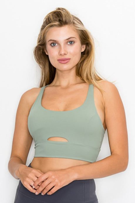 Cross Back Front Slit Sports Bra king-general-store-5710.myshopify.com