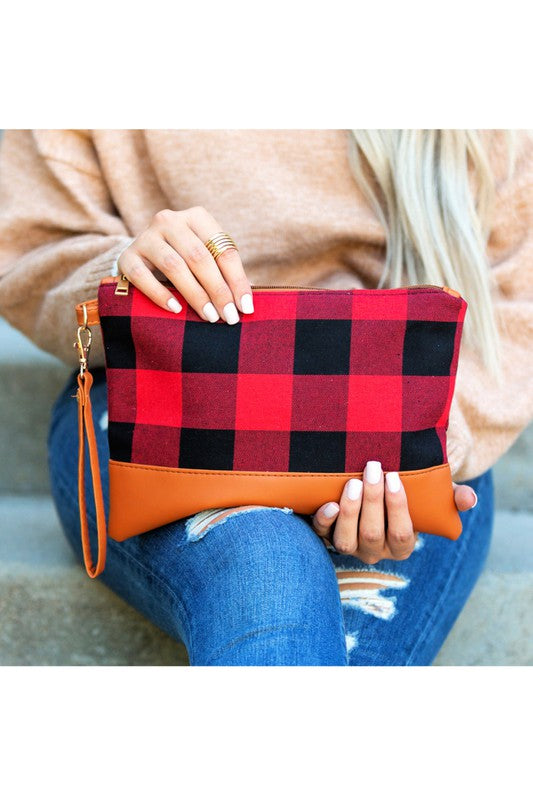 Buffalo Plaid Clutch king-general-store-5710.myshopify.com