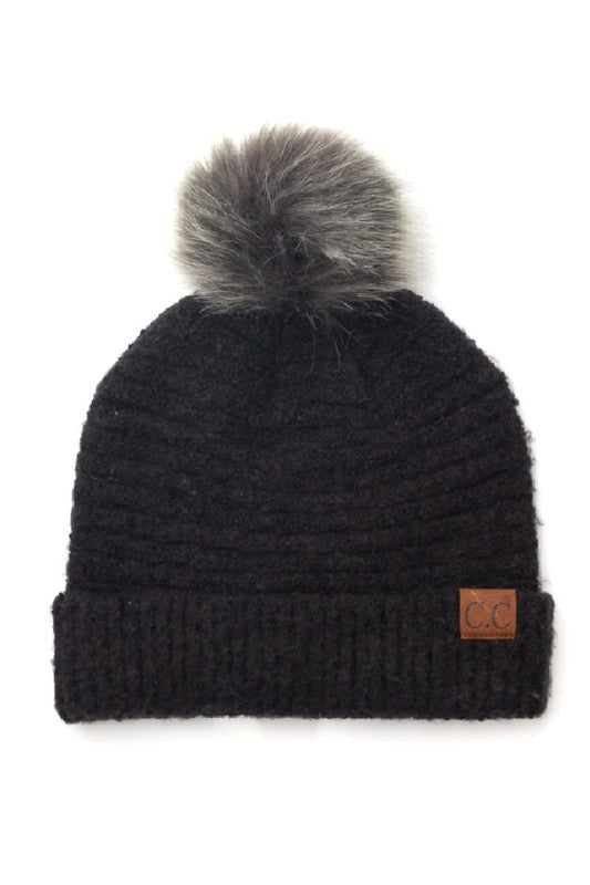 CC Ultra Soft Fur Pom Beanie king-general-store-5710.myshopify.com