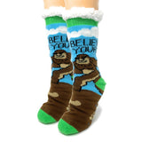 Believe - Women's House Sherpa Slipper Socks king-general-store-5710.myshopify.com