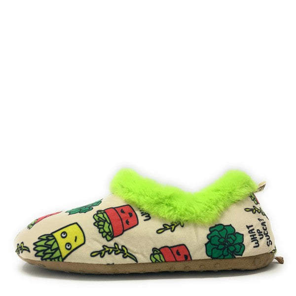 What Up Succa - Women's Fluffy Sherpa Slippers king-general-store-5710.myshopify.com