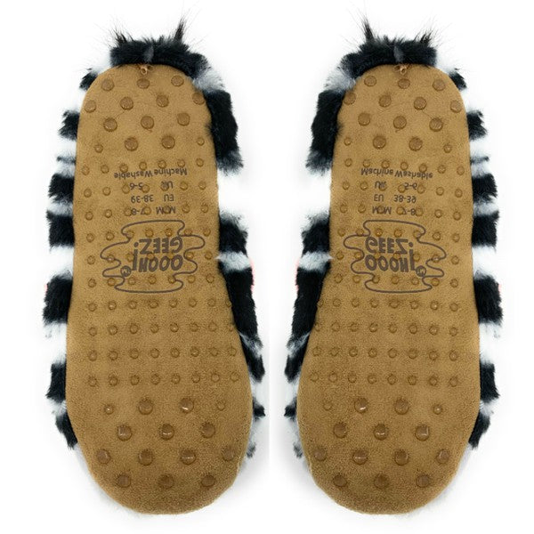 ZZ Zebra - Women's Fluffy Animal House Slippers king-general-store-5710.myshopify.com