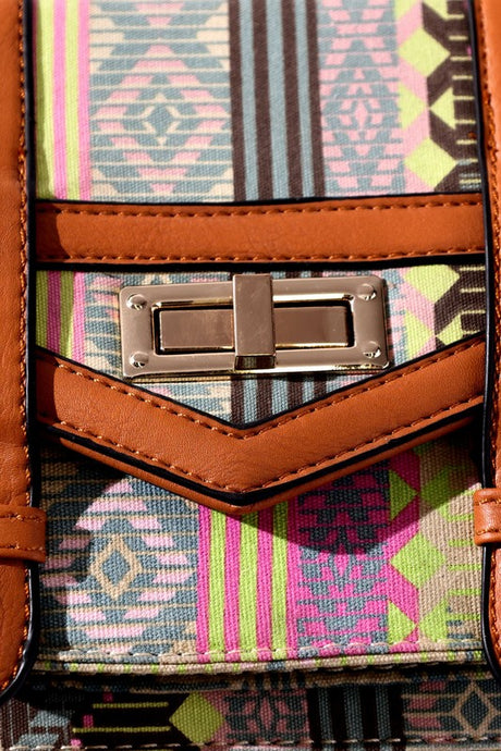 AZTEC PRINT CROSS BODY BAG king-general-store-5710.myshopify.com