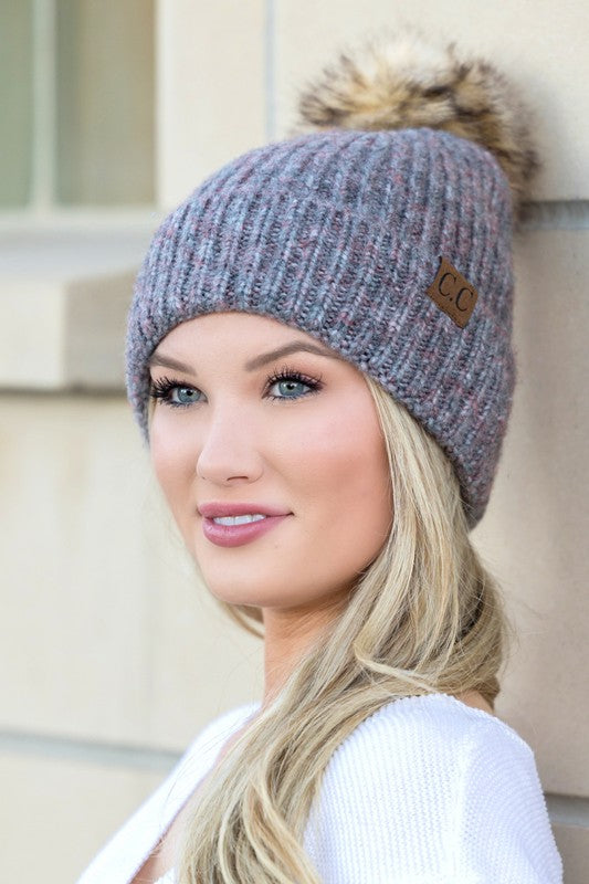 CC Cozy Marled Pom Beanie king-general-store-5710.myshopify.com