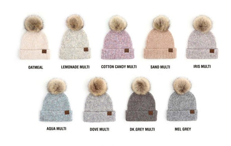 CC Cozy Marled Pom Beanie king-general-store-5710.myshopify.com