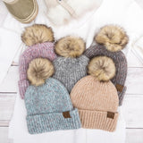 CC Cozy Marled Pom Beanie king-general-store-5710.myshopify.com