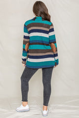 Striped Elbow Patch Cardigan king-general-store-5710.myshopify.com