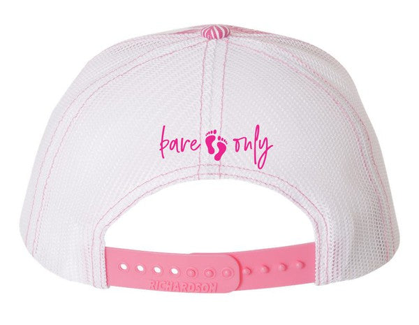 Bare Feet Only Pink Island Print Trucker hat king-general-store-5710.myshopify.com