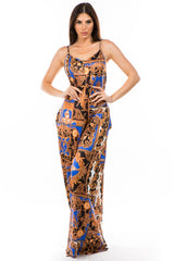 Blue Floral Scoop Back Pant Style Jumpsuit king-general-store-5710.myshopify.com