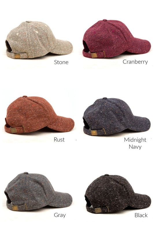 Fall Tweed Ball Cap king-general-store-5710.myshopify.com