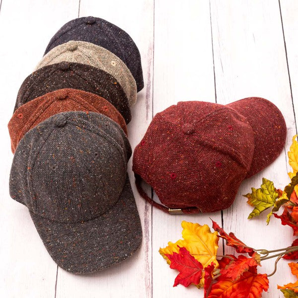 Fall Tweed Ball Cap king-general-store-5710.myshopify.com