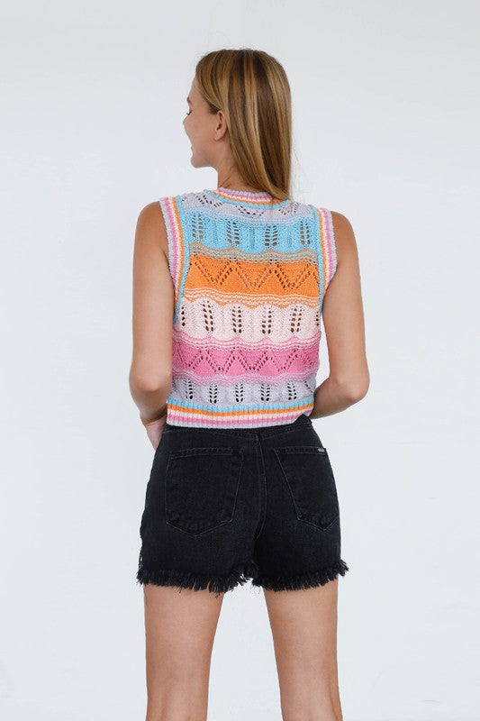 Crossover Denim Mom Shorts