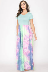 Two Tone Tie Dye Maxi Dress king-general-store-5710.myshopify.com