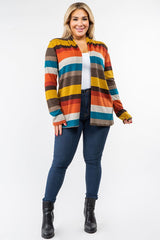 Stripe Elbow Patch Cardigan king-general-store-5710.myshopify.com