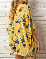 Tropical Chiffon Open Kimono