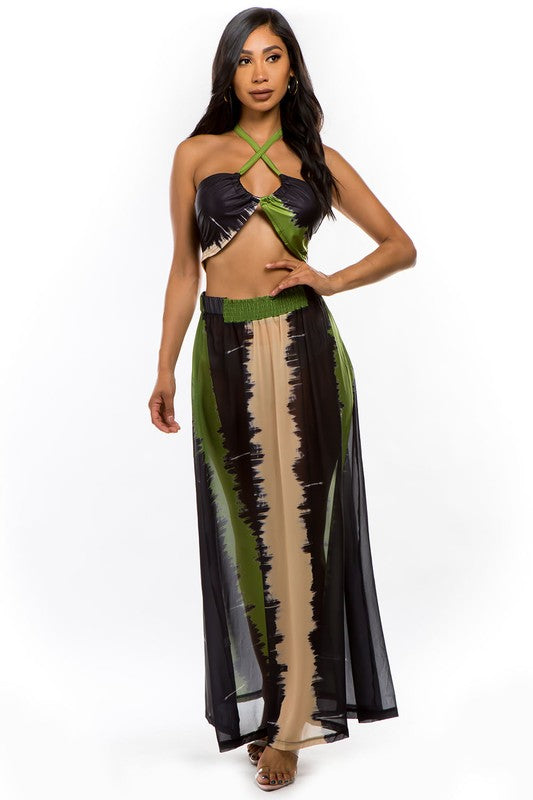 Green Multi Sexy Dress Set king-general-store-5710.myshopify.com