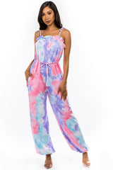 Purple Pink Tie Dye Jumpsuit king-general-store-5710.myshopify.com