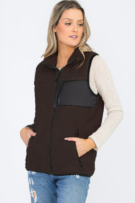 Sherpa Fleece Vest king-general-store-5710.myshopify.com