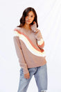 Camel Retro Stripe Sweater king-general-store-5710.myshopify.com