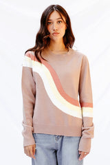 Camel Retro Stripe Sweater king-general-store-5710.myshopify.com
