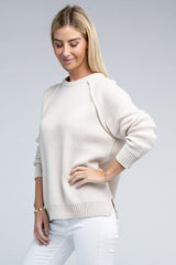 Raglan Chenille Sweater king-general-store-5710.myshopify.com