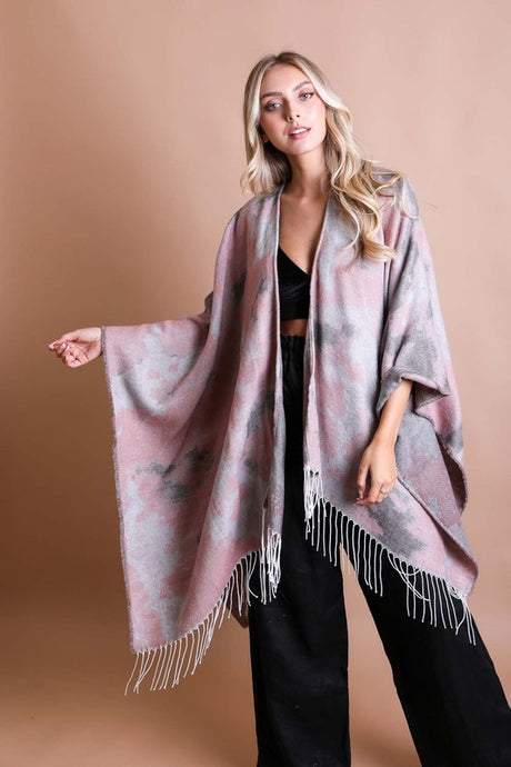 Marble Ruana Wrap w/Tassel king-general-store-5710.myshopify.com