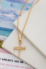 Nail Shape Cross Pendant Necklace with Rope Chain king-general-store-5710.myshopify.com