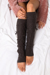 Cable Knit Long Tie Leg Warmer king-general-store-5710.myshopify.com