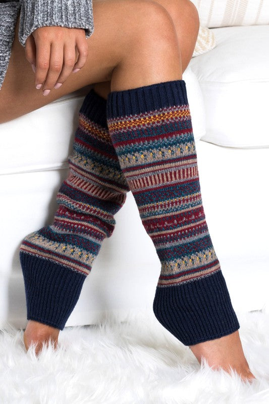 Short Fairisle Legwarmer king-general-store-5710.myshopify.com