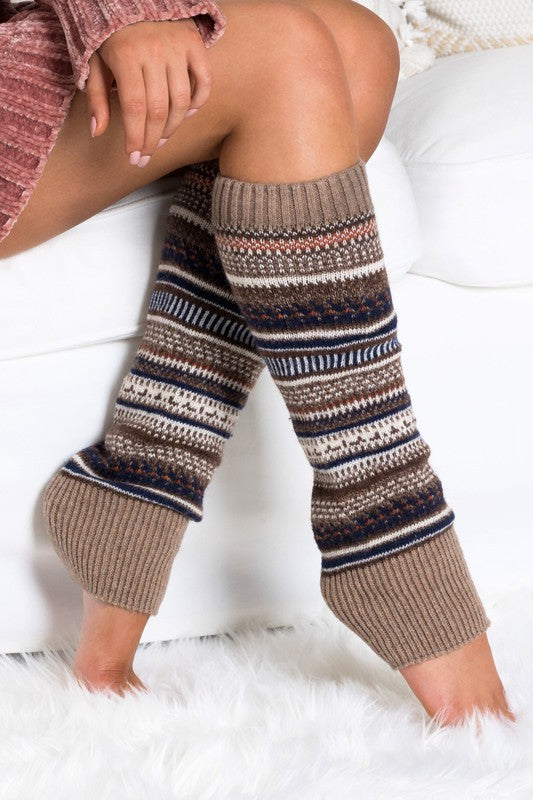 Short Fairisle Legwarmer king-general-store-5710.myshopify.com