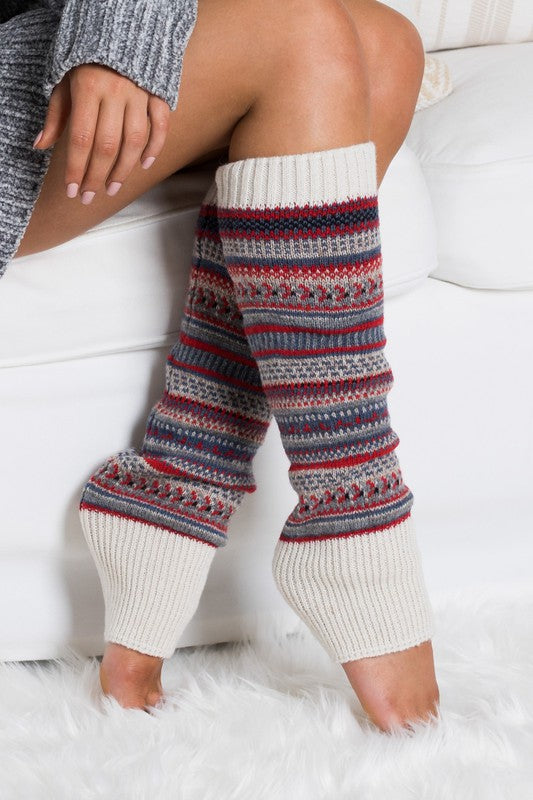 Short Fairisle Legwarmer king-general-store-5710.myshopify.com