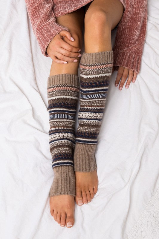 Short Fairisle Legwarmer king-general-store-5710.myshopify.com