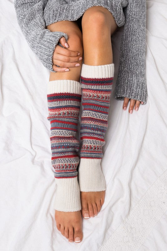 Short Fairisle Legwarmer king-general-store-5710.myshopify.com