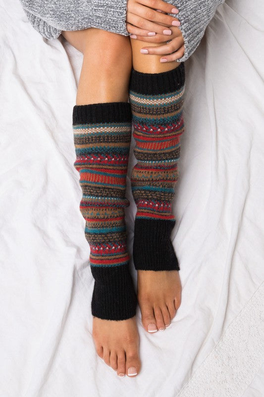 Short Fairisle Legwarmer king-general-store-5710.myshopify.com