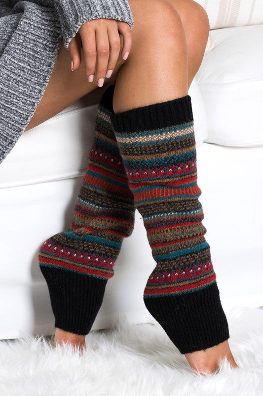 Short Fairisle Legwarmer king-general-store-5710.myshopify.com