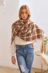 Multi Colored Checkered Pattern Scarf king-general-store-5710.myshopify.com