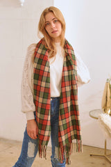 Multi Colored Checkered Pattern Scarf king-general-store-5710.myshopify.com