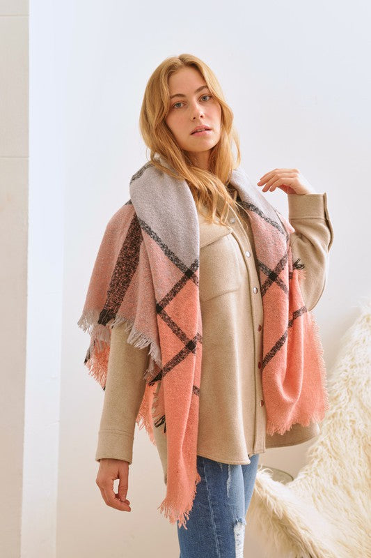 Plaid Winter Shawl Scarf king-general-store-5710.myshopify.com