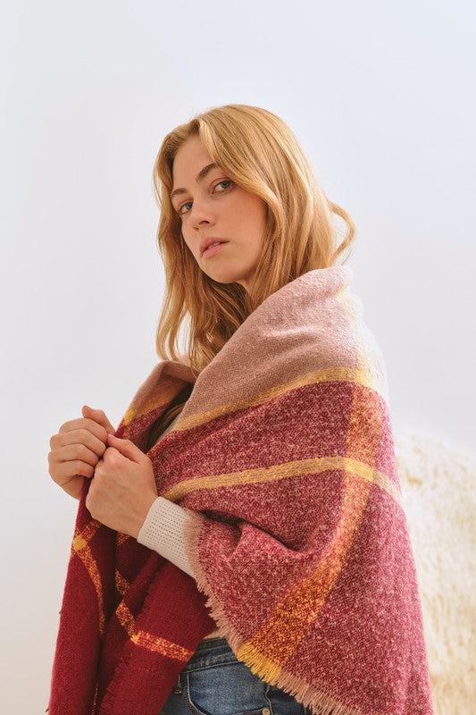 Plaid Winter Shawl Scarf king-general-store-5710.myshopify.com