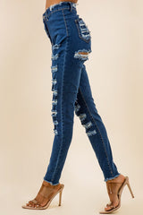 Dark Denim Front Back Cut Jeans king-general-store-5710.myshopify.com