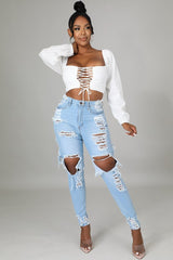 Light Blue Denim Front Back Cut Jeans king-general-store-5710.myshopify.com