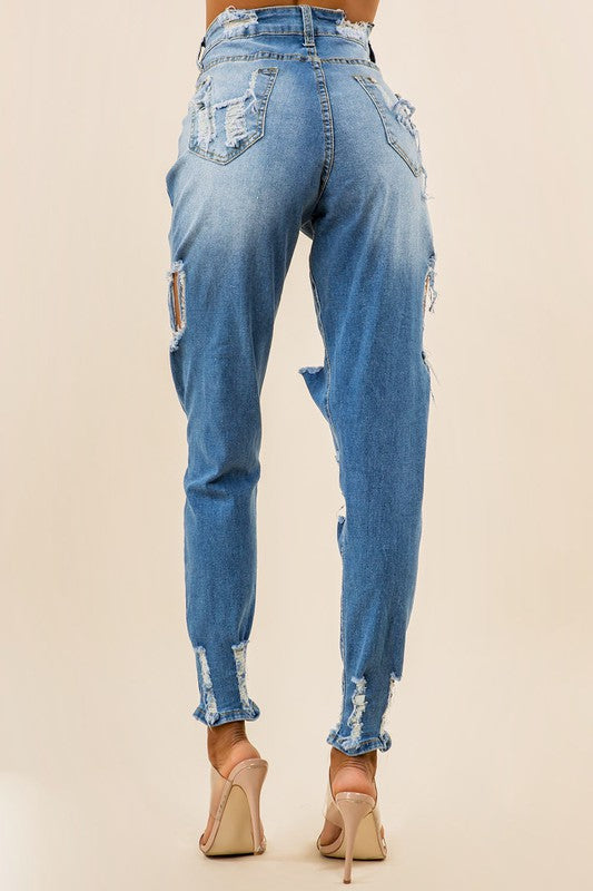 DENIM JEANS MULTI CUT king-general-store-5710.myshopify.com