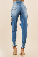 DENIM JEANS MULTI CUT king-general-store-5710.myshopify.com