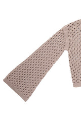 Hole-Knit V-Neck Cardigan king-general-store-5710.myshopify.com