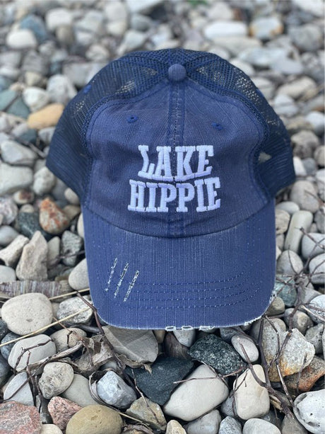 Lake Hippie Embroidered Trucker Hat king-general-store-5710.myshopify.com